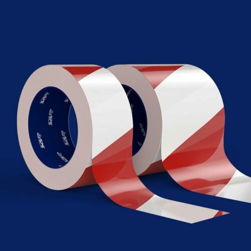 Pre-printed warning and barrier tapes - 80µ, Red, 75mm