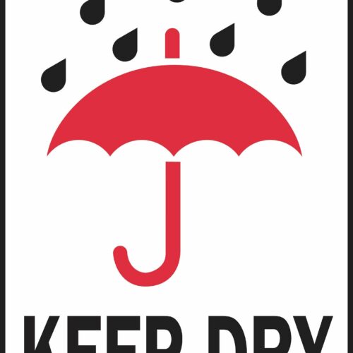 E-004 'LABEL 100mm x 70mm 500_1mm WHITE 1C Glass